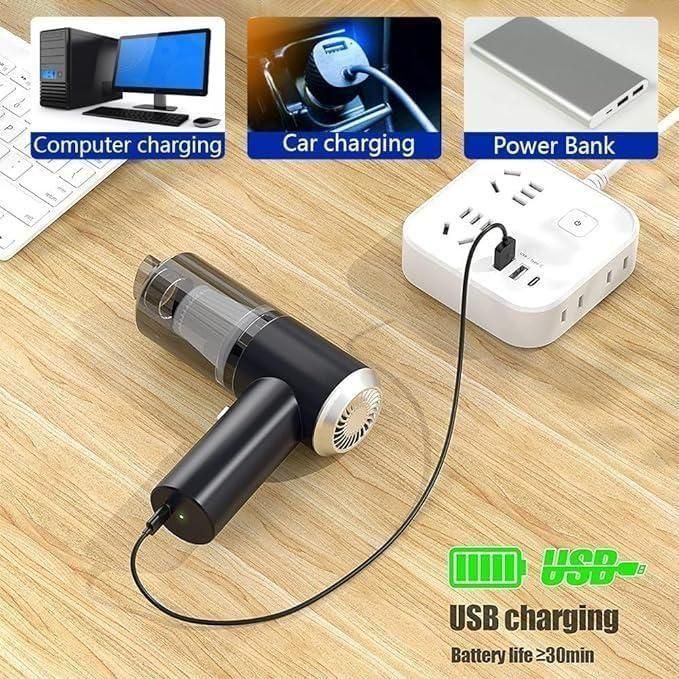 3 in 1 Vacuum Suction Cleaner- Portable Air Duster Wireless