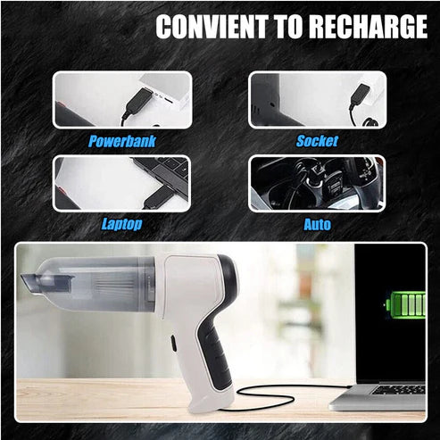 3 in 1 Vacuum Suction Cleaner- Portable Air Duster Wireless