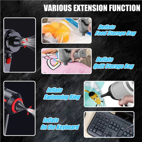 3 in 1 Vacuum Suction Cleaner- Portable Air Duster Wireless