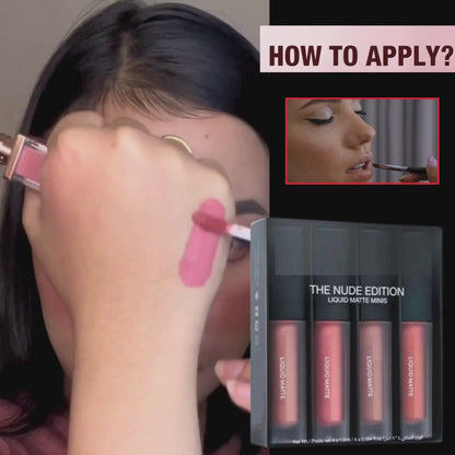 Red Edition Different Shades Liquid Lipstick Set of 4